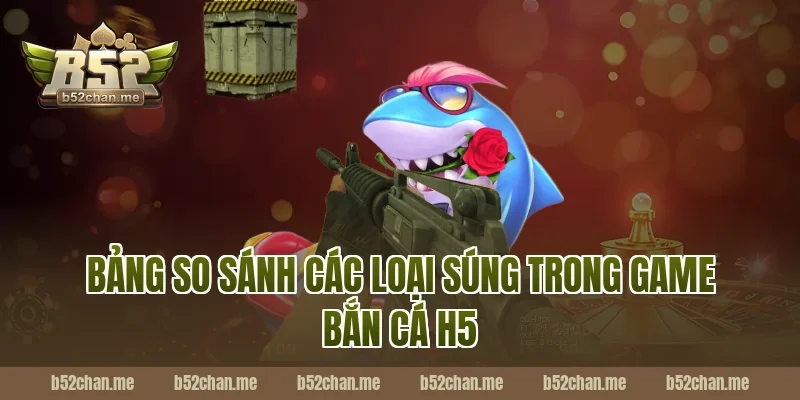 Bảng So Sánh Các Loại Súng Trong Game Bắn Cá H5 B52